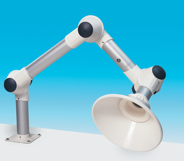 laboratorium - bronafzuiging voor directe bevestiging op de tafel, met koepelkap