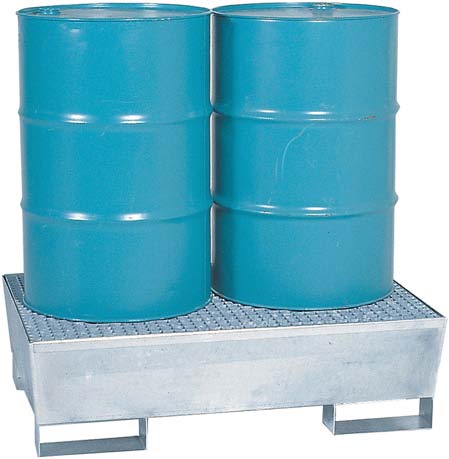 Opvangbak voor 2 vaten van 200 liter