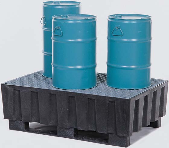 B. milieupallets (opvangcapaciteit 225 l) V* 2 vaten