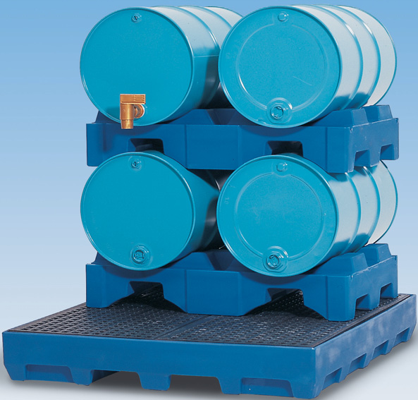 N. milieupallets (opvangcapaciteit 225 l) V* 5 vaten