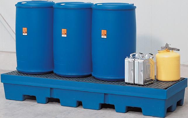 K. milieupallets (opvangcapaciteit 405 l) V* 4 vaten