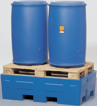 L. milieupallets (opvancapaciteit 220 l + 440 l) V* 2 vaten