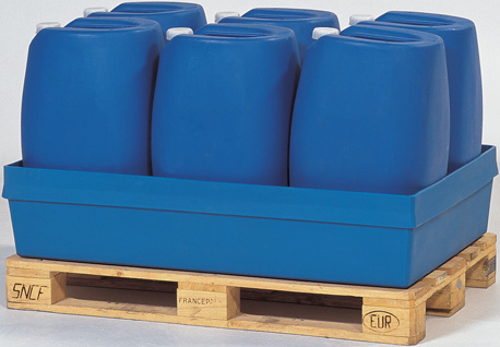 H. opvangbakken (opvangcapaciteit 200 l) V* 2 vaten