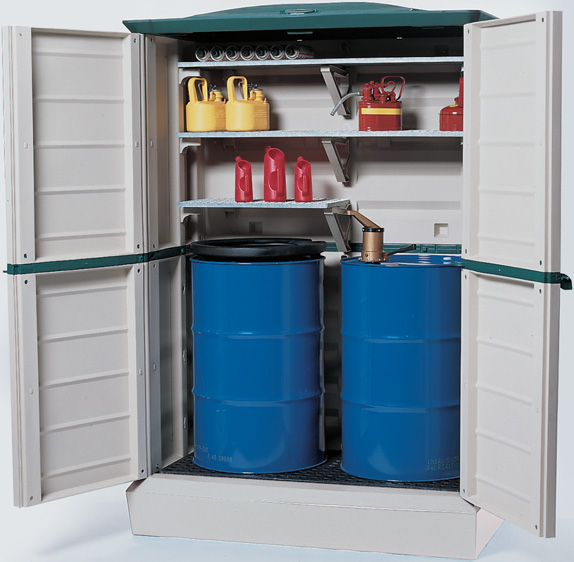 met draaideuren - 1480 x 840 x 2260 - volume 2 x 200 liter en kleinemballage