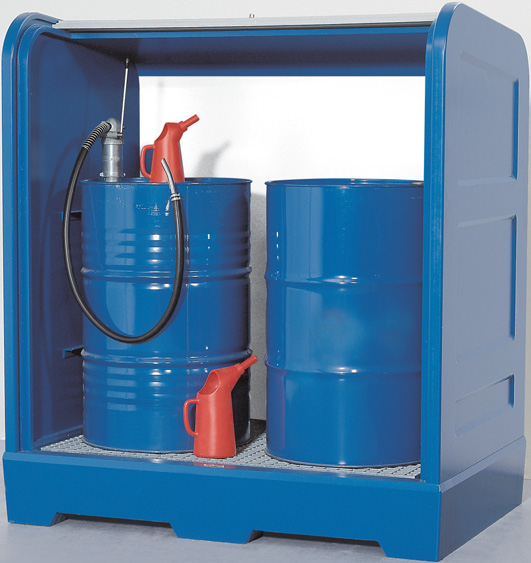 met roldeur - 1520 x 1010 x 1700 - volume 2 x 200 liter