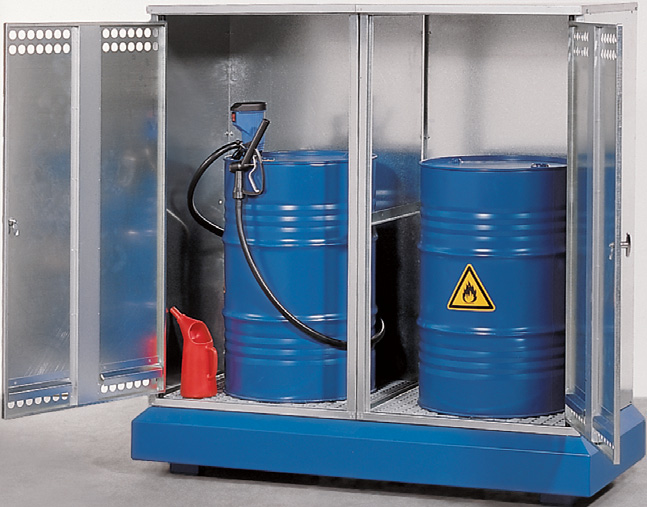 met dubbele deur - 1770 x 740 x 1720 - volume 2 x 200 liter