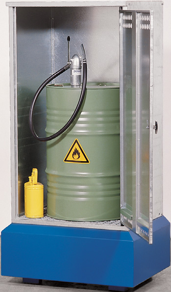 met enkele deur - 940 x 740 x 1880 - volume 1 x 200 liter