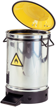 Verzamelen van poetsdoeken en poetsafval