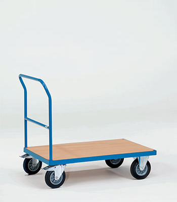 N. Platformwagen met open duwbeugel