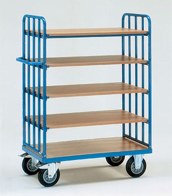 Etagewagens met legbord met 5 etages