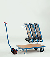 Verrijdbare laadborden met hefboom