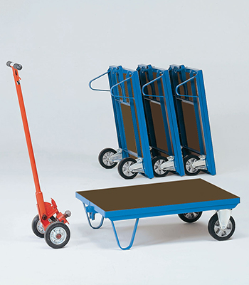 Verrijdbare laadborden met hefboom - laadvlak van watervast multiplex