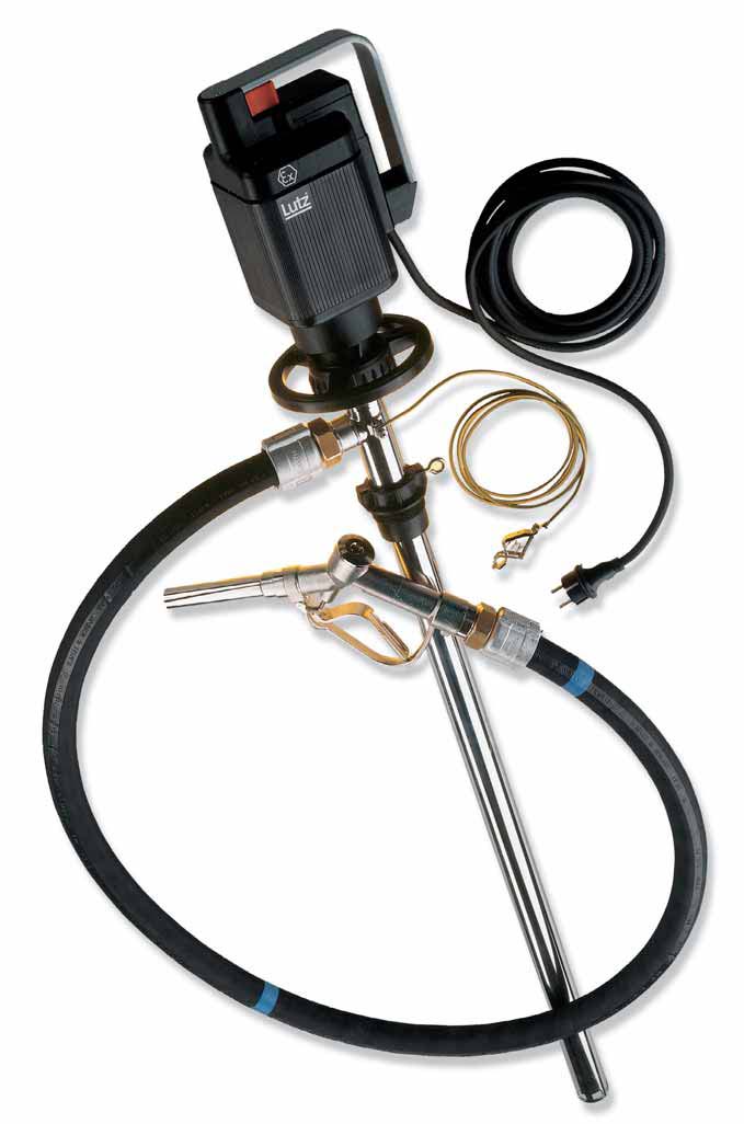 Elektrische pompset geschikt voor o.a. benzine, alcohol, tolueen, xyleen, spiritus, kerosine, petroleum