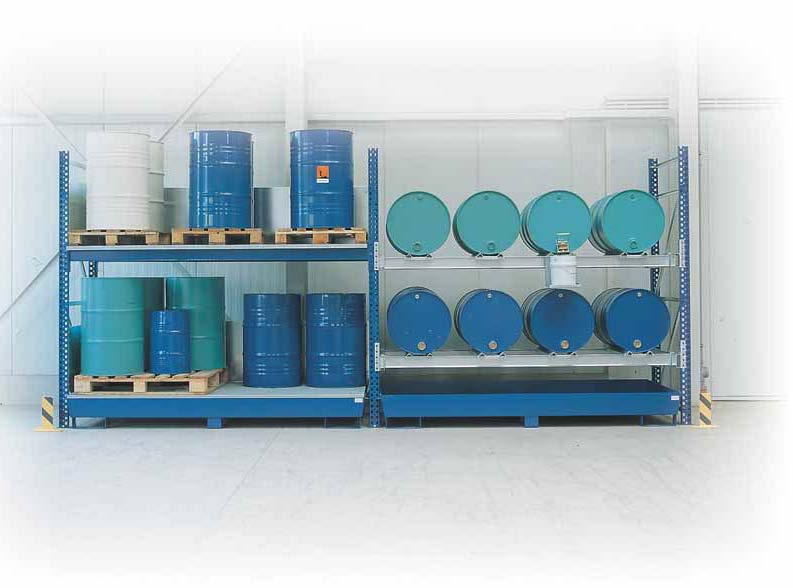 Combistellingen voor opslag van liggende vaten