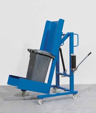 Hydraulische hef- kantelinstallatie voor containers van 240L