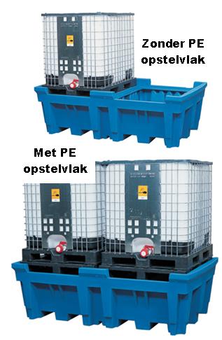 O2. IBC/KTC-Station voor opslag van twee IBC's/KTC's