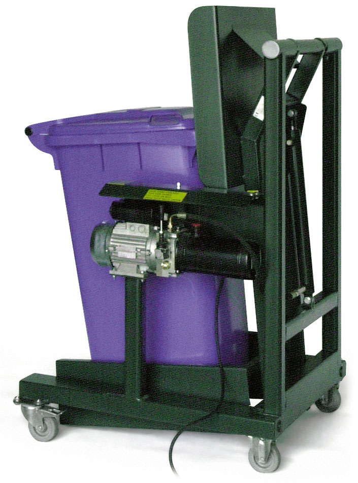 Elektrische hydraulische hefkantelinstallatie voor 240ltr container