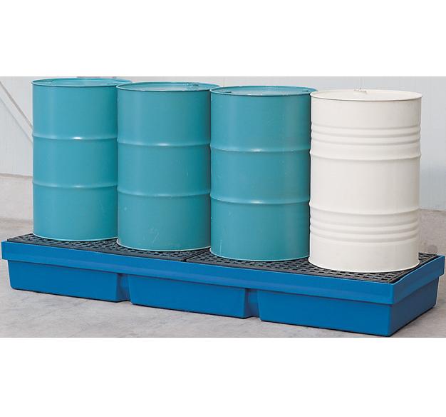 J. opvangbakken (opvangcapaciteit 405 l)  V* 4 vaten