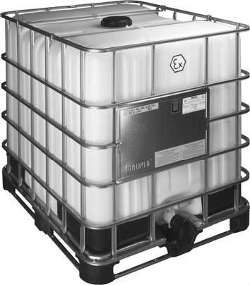 D. Robuuste IBC, 1000 liter met Explosieveilige uitvoering