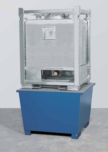 Opvangbak met tapplatform voor ICB/KTC