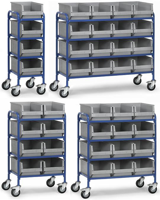 Fetra bijzetwagen voor magazijnbakken