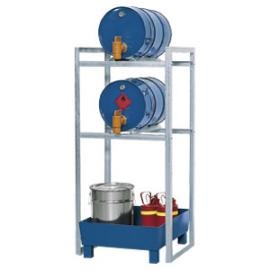 Tap- en opslagstation voor 2 vaten van 60 liter