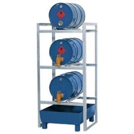 Tap- en opslagstation voor 3 vaten van 60 liter