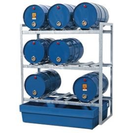 Z2. Tap- en opslagstation voor 9 vaten van 60 liter