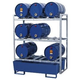 S. Tap- en opslagstation voor 9 vaten van 60 liter