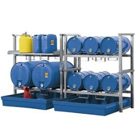 Z4. Tap- en opslagstation voor 6 vaten van 60 liter, 2 vaten van 200 liter en kleinemballage