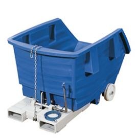 Verrijdbare kantelbakken KW van polyethyleen (PE)