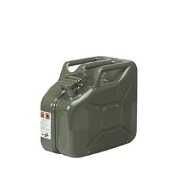 S. Veiligheidsjerrycan van staal met 10 liter inhoud.