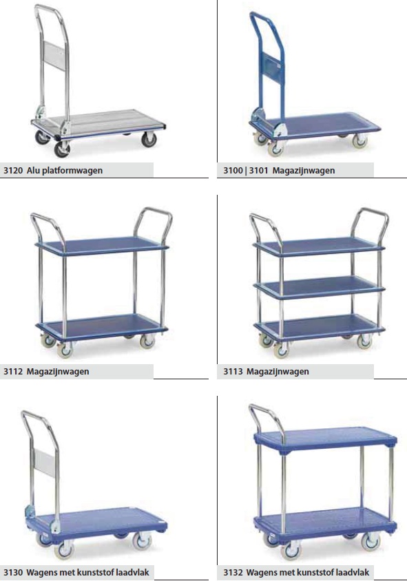 C. Platform -en magazijnwagens