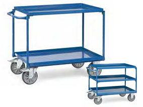 Fetra tafelwagen met stalen etages