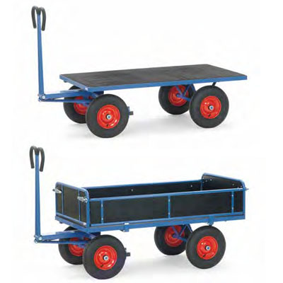 Fetra Handtrekwagen 2-assig met hoog draagvermogen