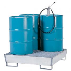 Opvangbak voor 4 vaten van 200 liter